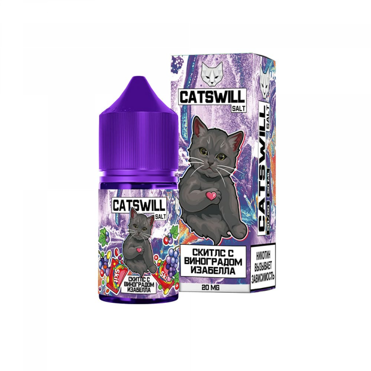 Жидкость Catswill Salt - Скитлз из Винограда Изабелла 30 мл (20 мг)