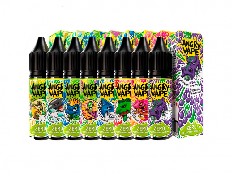 Жидкость Angry Vape Salt - Богомол Лизун (ягодные леденцы) 30 мл (0 мг)
