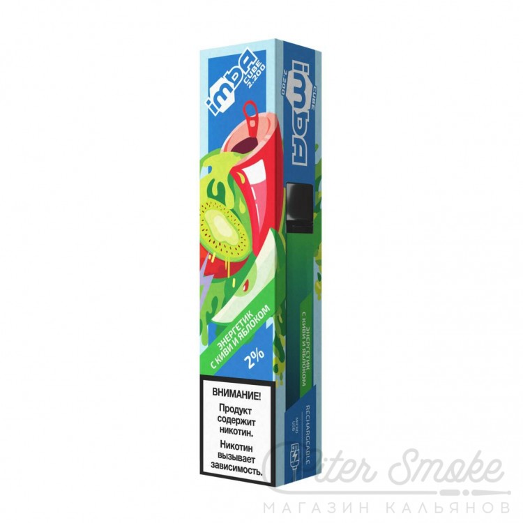 Одноразовая электронная сигарета IMBA Cube - Energy Drink with Kiwi and Apple