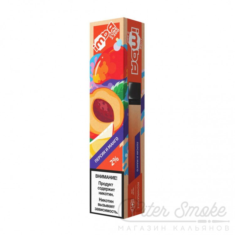Одноразовая электронная сигарета IMBA Cube - Peach and Mango
