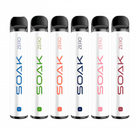 (М) Одноразовая электронная сигарета Soak X Zero 2200 - Алоэ вера