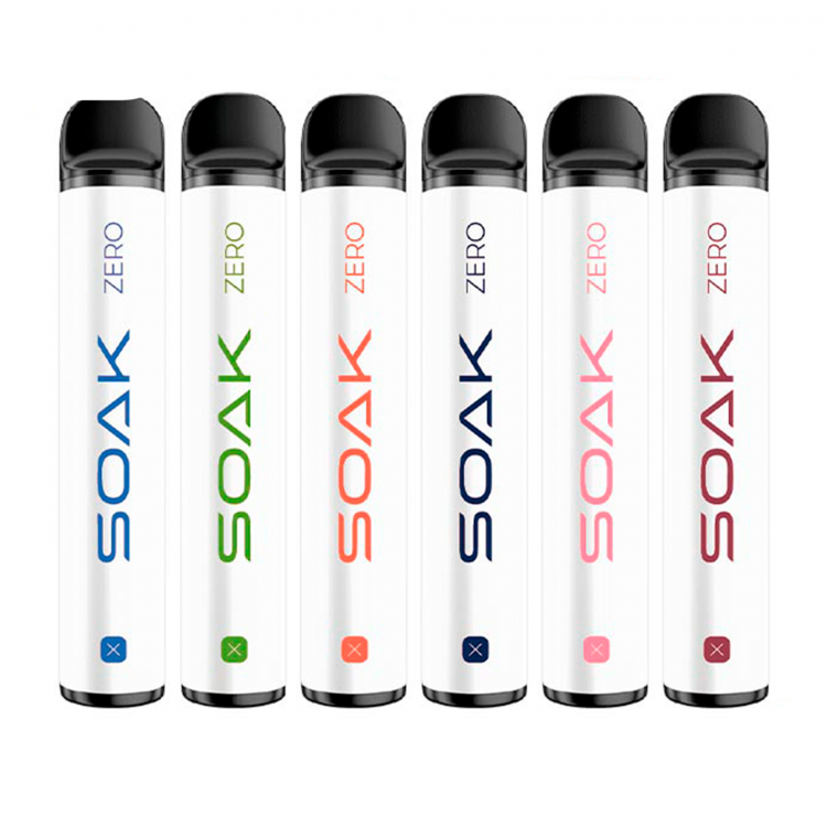 (М) Одноразовая электронная сигарета Soak X Zero 2200 - Дайкири черная смородина