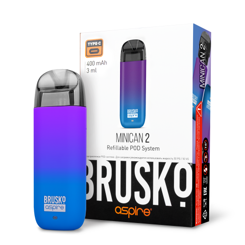 Устройство BRUSKO MINICAN 2 (Сине-фиолетовый градиент)