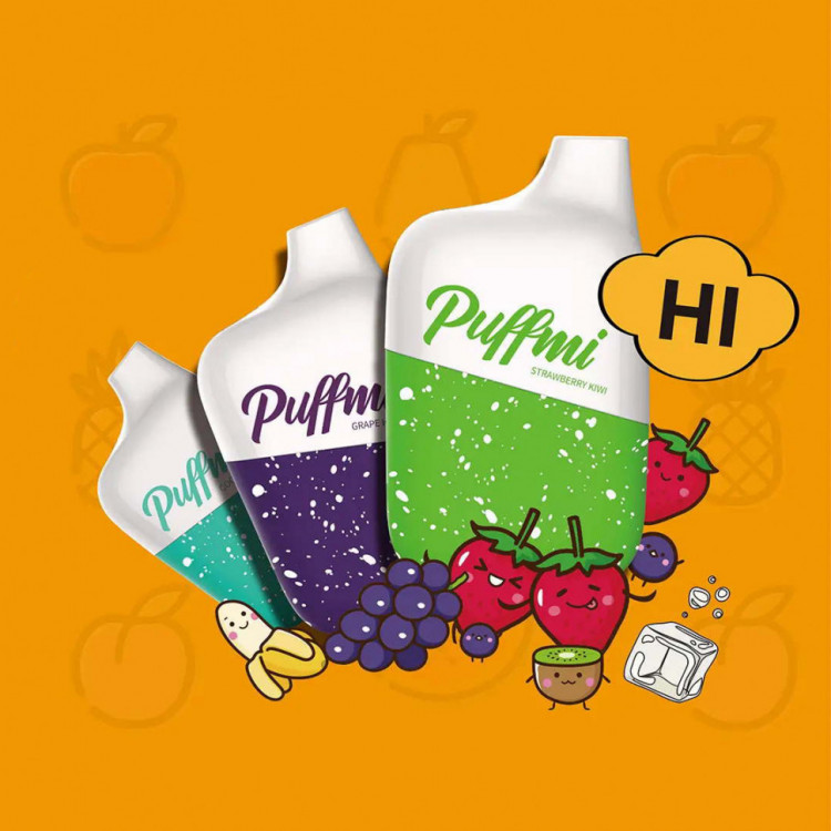 Одноразовая электронная сигарета Puffmi DY4500 - Minty Lemon (Лимон Мята)
