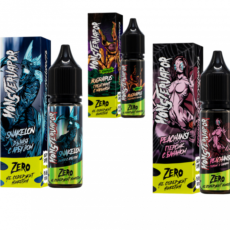 Жидкость MONSTERVAPOR Free Nic - Barawolf (барбарис с малиной) 30 мл (0 мг)