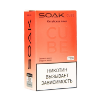 (М) Одноразовая электронная сигарета SOAK CUBE White (7000) - Китайское личи