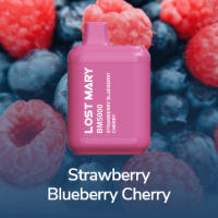 Одноразовая электронная сигарета Lost Mary BM 5000 - Strawberry Blueberry Cherry Одноразовая электронная сигарета Lost Mary BM 5000 - Strawberry Blueberry Cherry