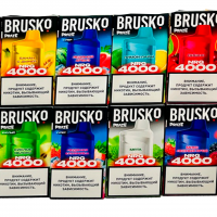 (М) Одноразовая электронная сигарета Brusko NRG 4000 - лимон лайм