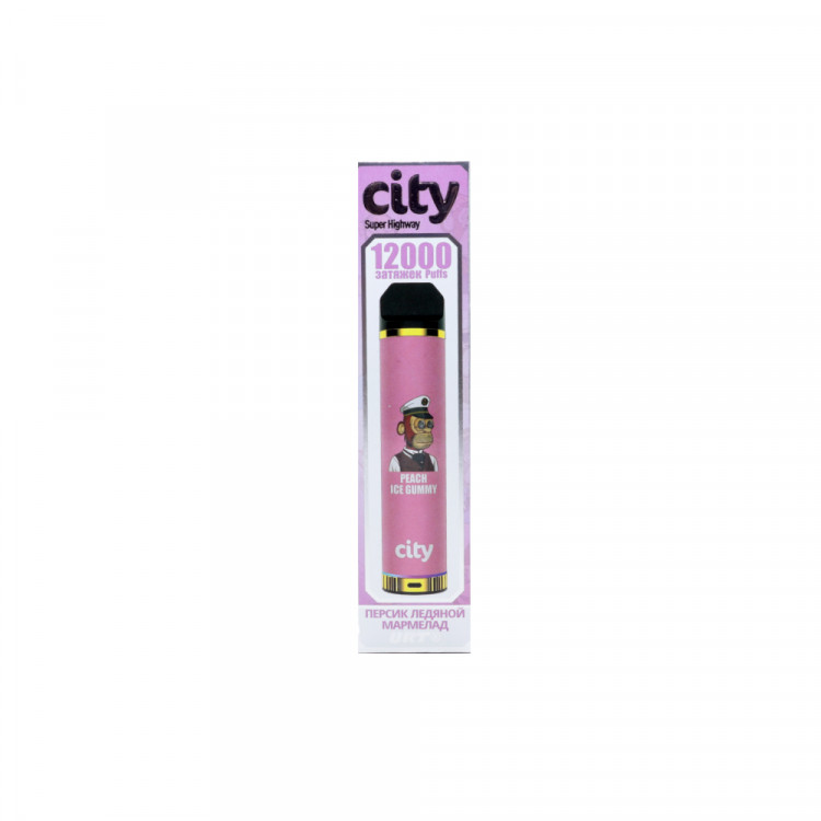 Одноразовая электронная сигарета City 12000 - Апельсин Мята Лайм